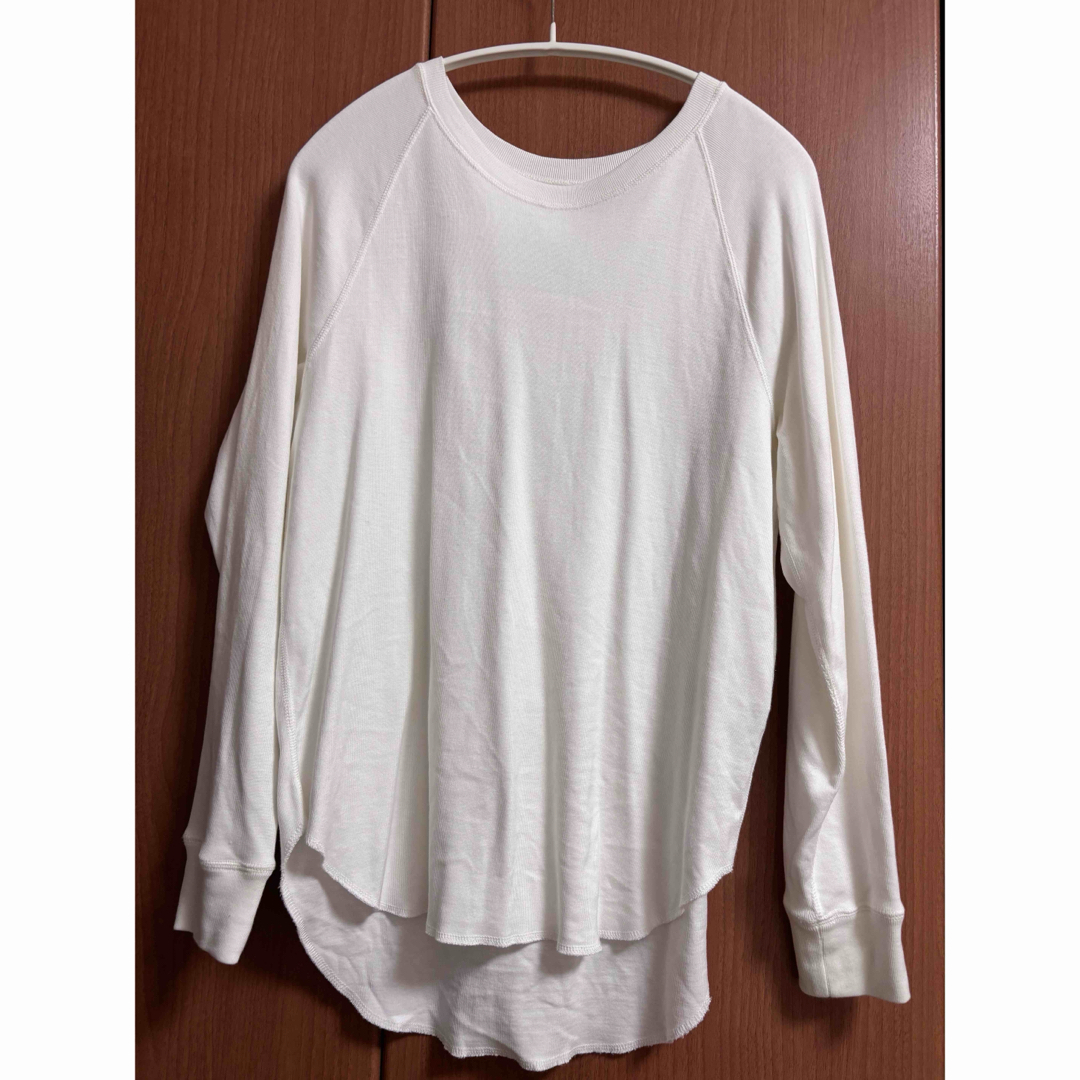 Plage(プラージュ)のプラージュplage premiumフライスlong Tシャツ 白 レディースのトップス(カットソー(長袖/七分))の商品写真