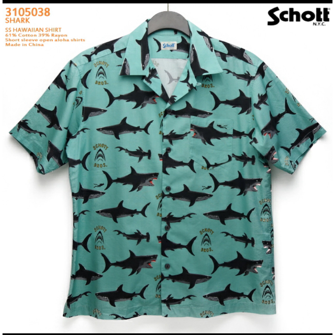 schott(ショット)のschott アロハシャツ メンズのトップス(シャツ)の商品写真