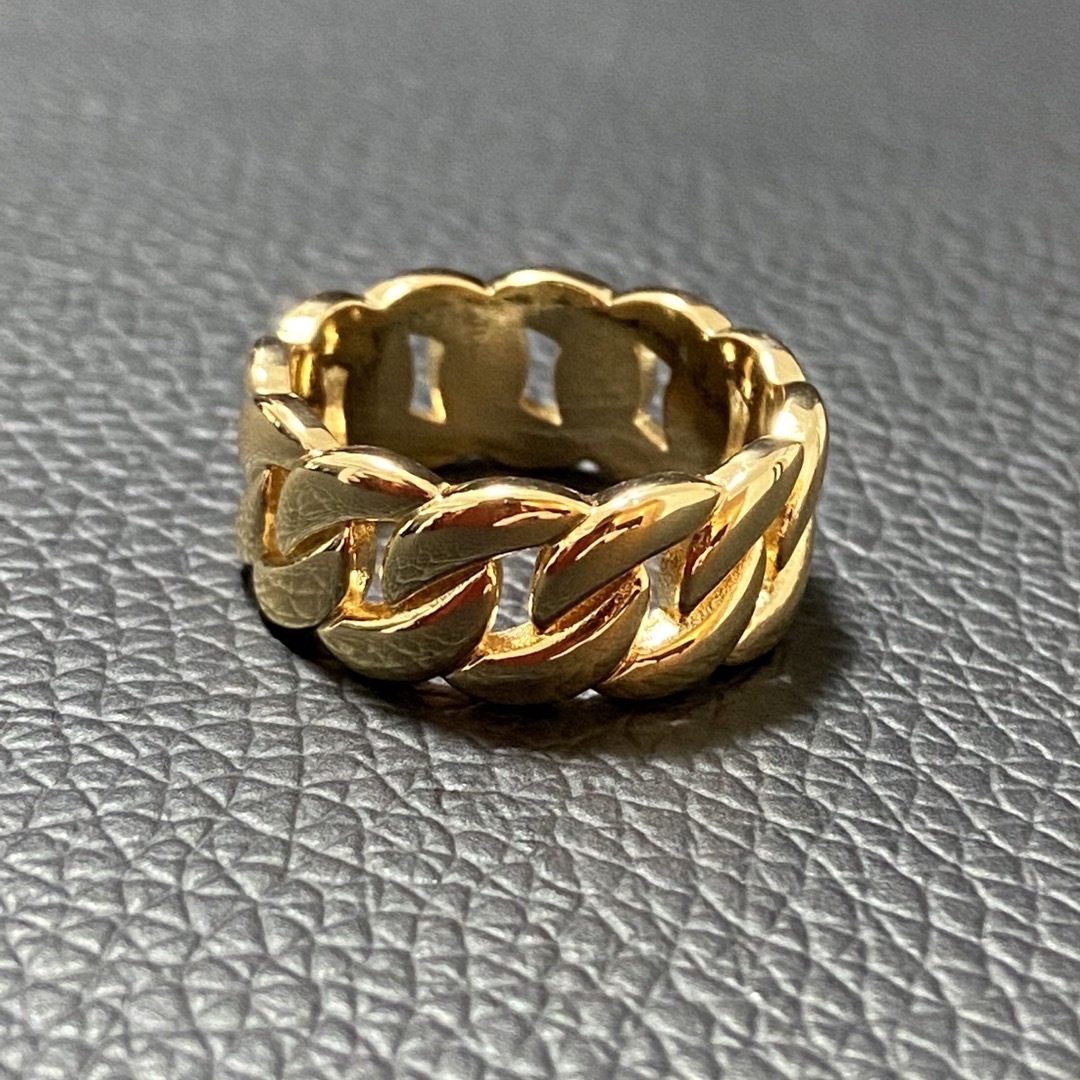 t-ace着用 18k gp マイアミチェーン リング ゴールド アバランチ t-ace着用 18k gp マイアミチェーン リング ゴールド アバランチ