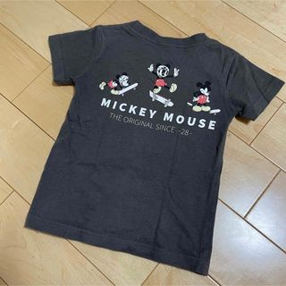 Disney - 【最安値】Disney♡Tシャツ ミッキー こげ茶色 100cm 女の子 男の子