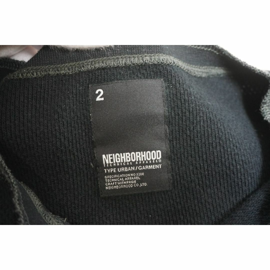 NEIGHBORHOOD(ネイバーフッド)の正規 ネイバーフッド ヘンリー サーマル ワッフル Tシャツ 黒404N▲ メンズのトップス(Tシャツ/カットソー(七分/長袖))の商品写真