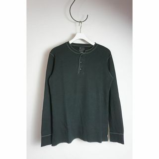 ネイバーフッド(NEIGHBORHOOD)の正規 ネイバーフッド ヘンリー サーマル ワッフル Tシャツ 黒404N▲(Tシャツ/カットソー(七分/長袖))