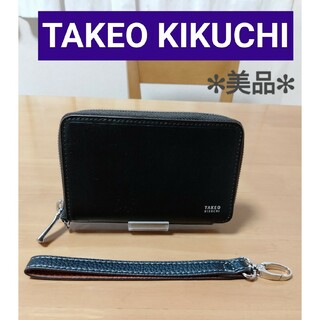 TAKEO KIKUCHI - 【№576】タケオキクチ ラウンドファスナー 長財布 セミサイズ