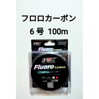 フロロカーボン　ライン　6号　100m　30.36lb　釣り糸(釣り糸/ライン)