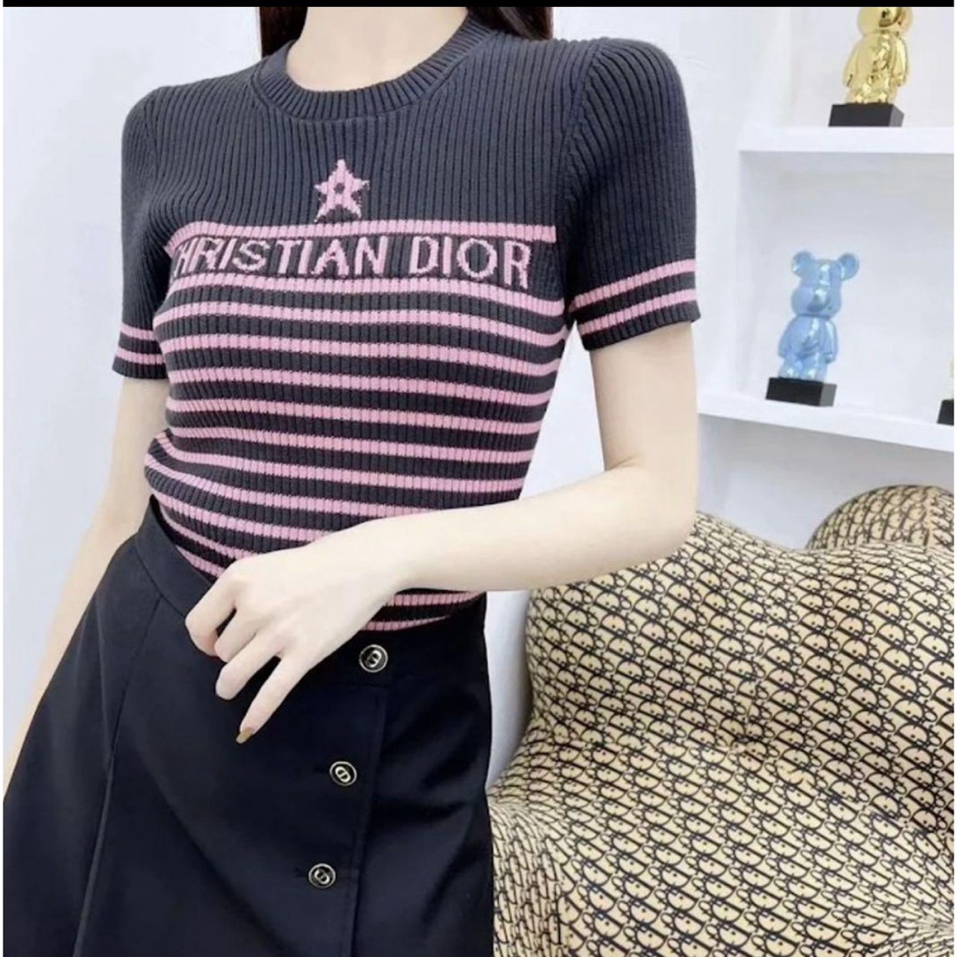 Christian Dior DIORIVIERA ショートスリーブ セーター - T Christian Dior DIORIVIERA ショートスリーブ セーター - T