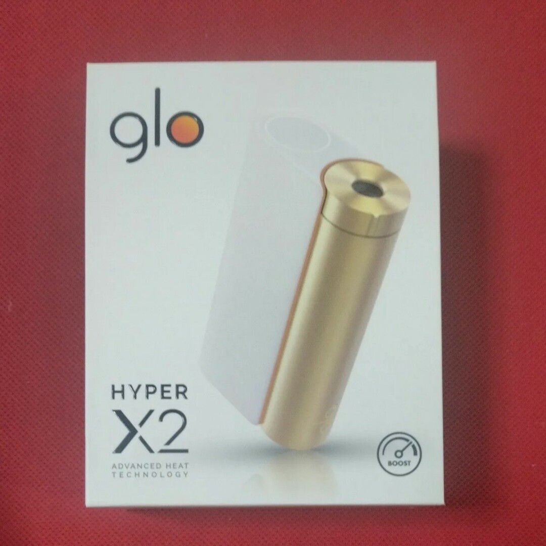 glo(グロー)の【新品未使用】開封後発送 電子タバコ glo HYPER X2 ホワイトゴールド メンズのファッション小物(タバコグッズ)の商品写真