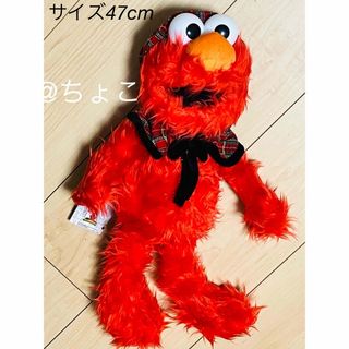 セサミストリート(SESAME STREET)のセサミストリート チェック柄ファッション エルモBIGぬいぐるみ(ぬいぐるみ)