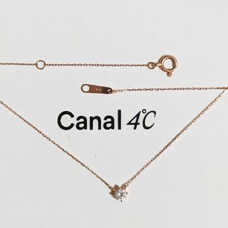 canal４℃ - canal４℃✫【10K 1粒ネックレス PG】