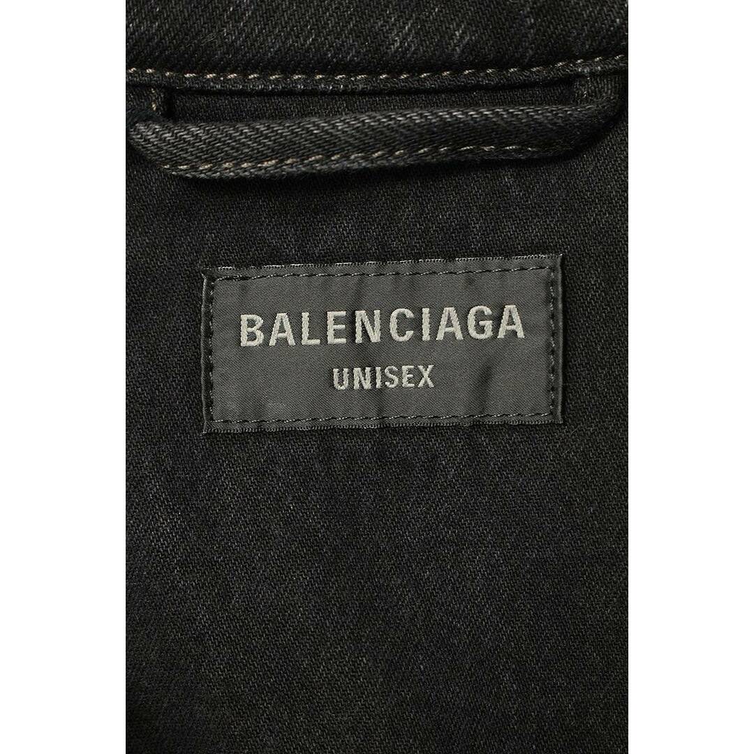 Balenciaga(バレンシアガ)のバレンシアガ  23SS  735744 TBP47 バックロゴオーバーサイズデニムジャケット メンズ 44 メンズのジャケット/アウター(Gジャン/デニムジャケット)の商品写真