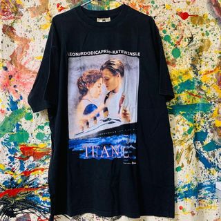 タイタニック Tシャツ リプリント  半袖 メンズ 新品 個性的 夏 M L(Tシャツ/カットソー(半袖/袖なし))