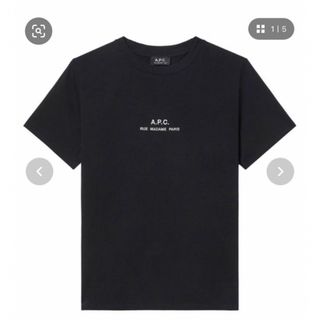 アーペーセー(A.P.C)のA.P.C アーペーセー 半袖 Tシャツ 黒 ロゴT トップス(Tシャツ/カットソー(半袖/袖なし))