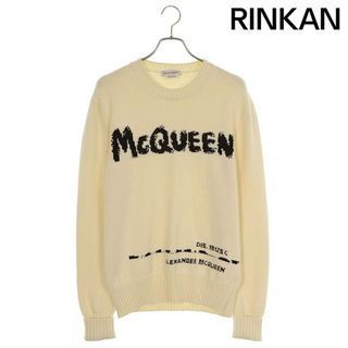 アレキサンダーマックイーン(Alexander McQueen)のアレキサンダーマックイーン  626454 Q1WZL グラフィティロゴジャガードニット メンズ M(ニット/セーター)