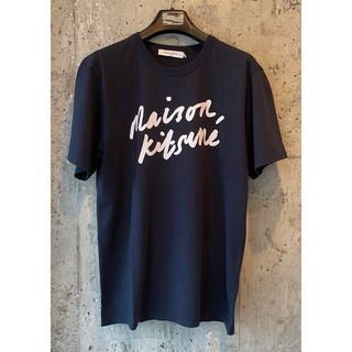 メゾンキツネ(MAISON KITSUNE')のMAISON KITSUNE メゾンキツネ Tシャツ ネイビー L(Tシャツ/カットソー(半袖/袖なし))