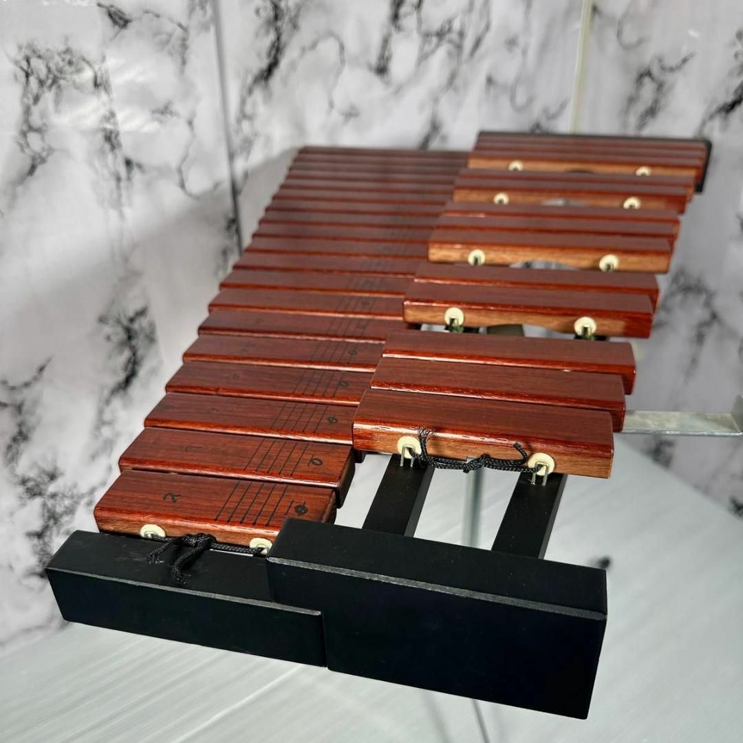 ヤマハ(ヤマハ)の廃盤　希少　ヤマハ　卓上木琴 TX-6 スタンド　マレット4本　32音 打楽器 楽器の打楽器(木琴)の商品写真