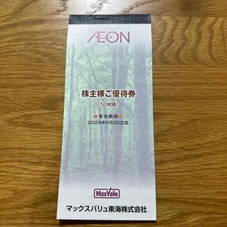 イオン(AEON)のマックスバリュー東海　株主優待券(ショッピング)