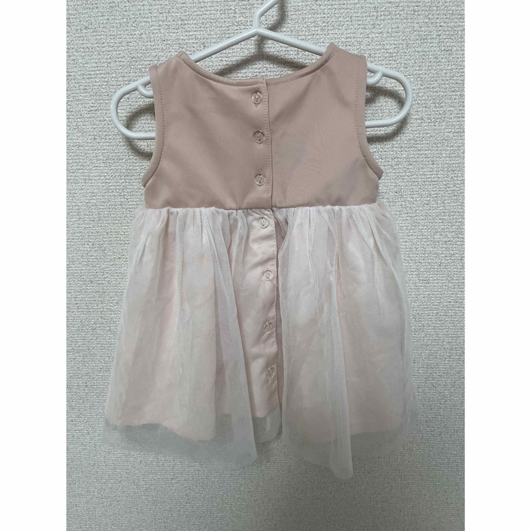 ベビードレス　ピンク キッズ/ベビー/マタニティのベビー服(~85cm)(ワンピース)の商品写真