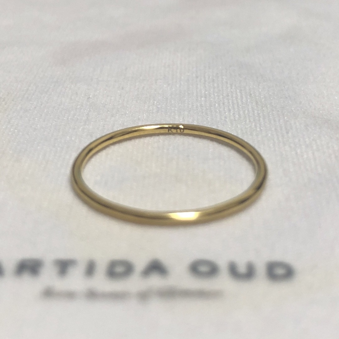 artida oud [basic] K10 ハイポリッシュ スキニー リング レディースのアクセサリー(リング(指輪))の商品写真