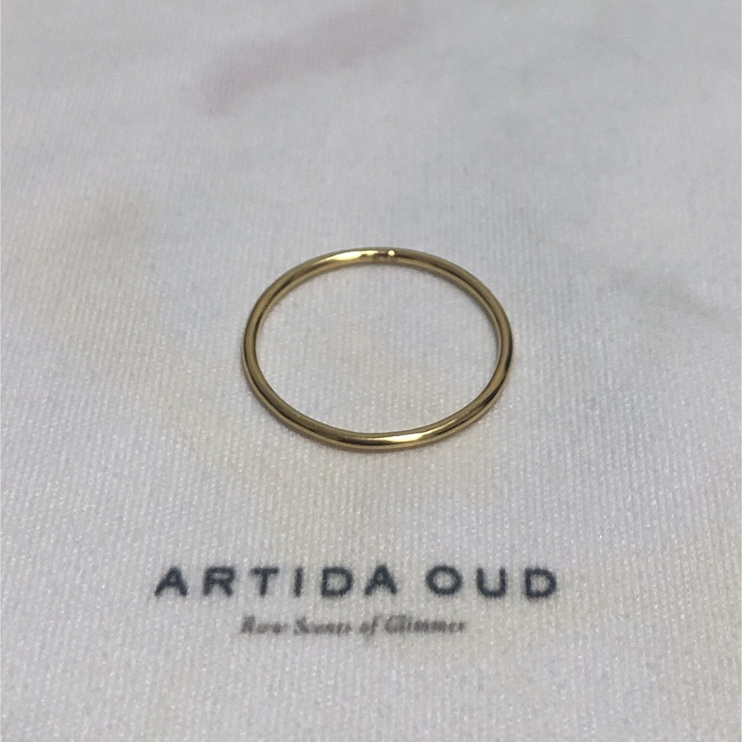 artida oud [basic] K10 ハイポリッシュ スキニー リング レディースのアクセサリー(リング(指輪))の商品写真