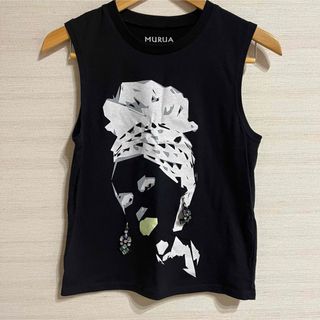 ムルーア(MURUA)のMURUA ノースリーブシャツ　ブラック(Tシャツ/カットソー(半袖/袖なし))