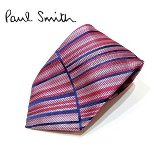 ポールスミス(Paul Smith)のポールスミス　ネクタイ　ピンク　スーツ　ブランドネクタイ　ストライプ　バラ　総柄(ネクタイ)