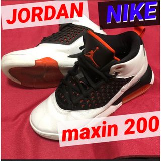 ジョーダン(Jordan Brand（NIKE）)のジョーダン　jordan maxin 200 オレンジ　26.5センチ　エアー(スニーカー)