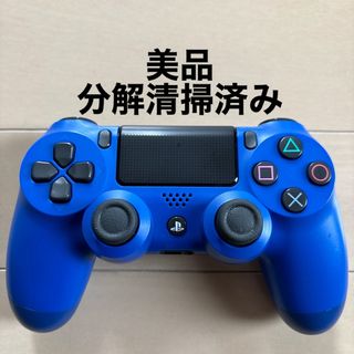 美品 SONY PS4 純正 コントローラー DUALSHOCK4 ブルー