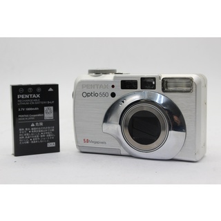 【返品保証】 ペンタックス Pentax Optio 550 バッテリー付き コンパクトデジタルカメラ  s9446(コンパクトデジタルカメラ)