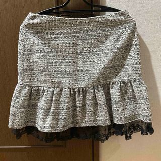 RED VALENTINO ツイードレーススカート