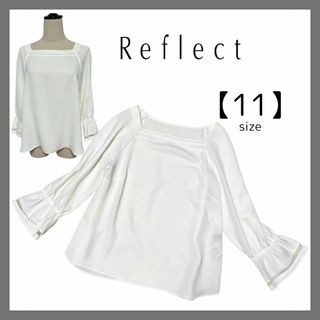 ReFLEcT - リフレクト Reflect キャンディースリーブ ブラウス スクエアネック 上品