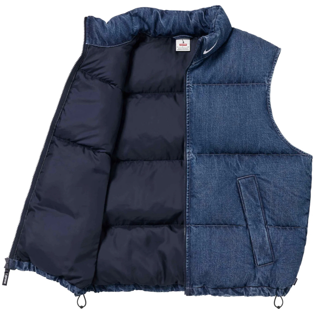 supreme NIKE Denim Puffer Vest メンズのジャケット/アウター(Gジャン/デニムジャケット)の商品写真