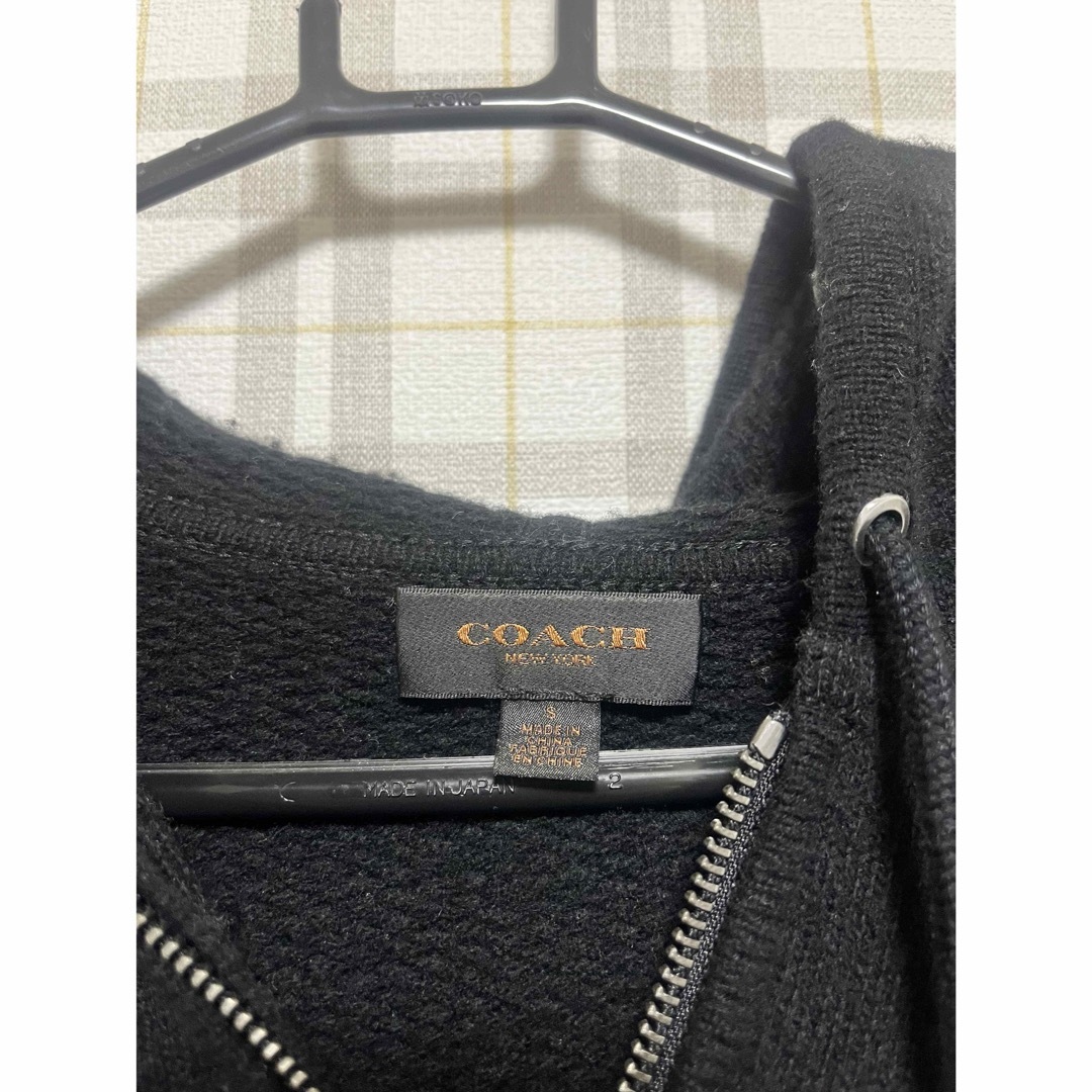 COACH(コーチ)のコーチ　メンズ　ニット　パーカー　ジャケット　ブルゾン　Sサイズ　美品 メンズのトップス(パーカー)の商品写真