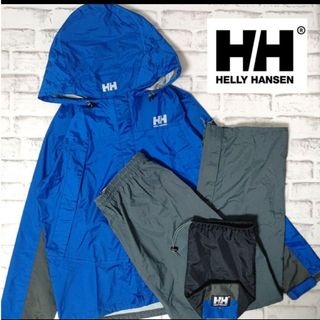 ヘリーハンセン(HELLY HANSEN)のHELLY HANSEN　マウンテンジャケット　レインジャケット　ブルー　M(登山用品)