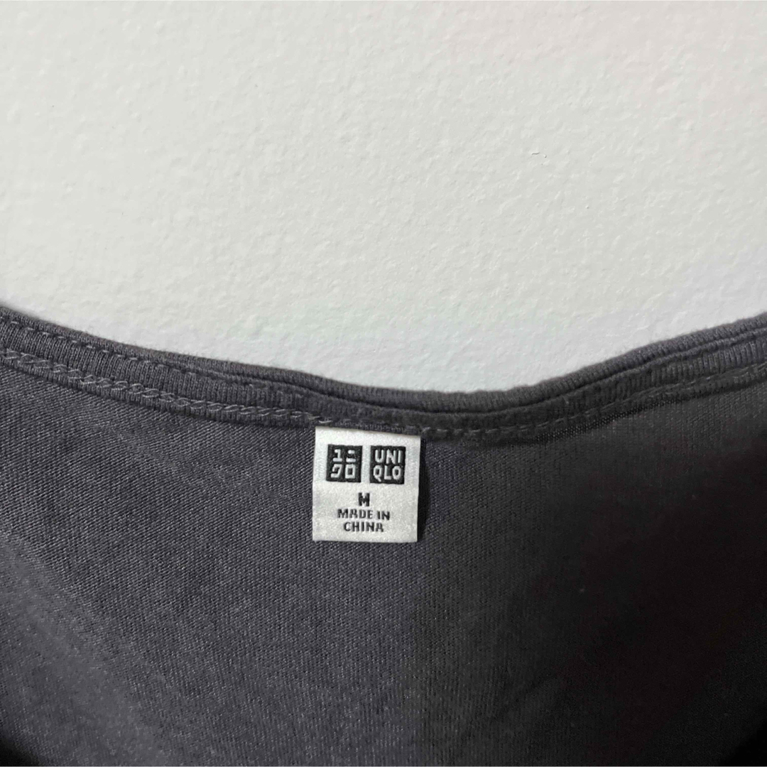 UNIQLO(ユニクロ)の【UNIQLO】レディース　半袖　シャツ　ブラウス　カットソー　ブラック　グレー レディースのトップス(シャツ/ブラウス(半袖/袖なし))の商品写真