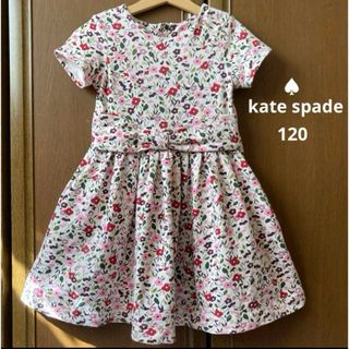 ケイトスペードニューヨーク(kate spade new york)のケイトスペード　半袖　花柄　フレア　ワンピース　リボン　上品　春　夏　メゾピアノ(ワンピース)