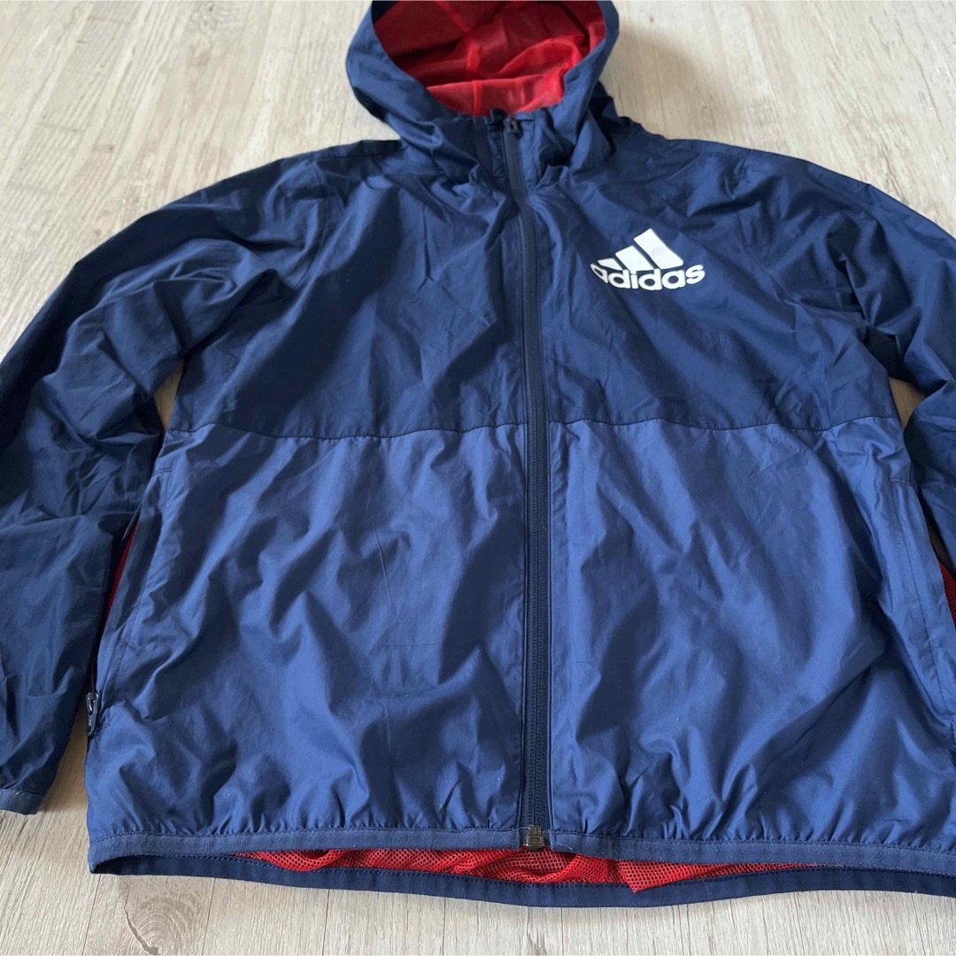 adidas(アディダス)のadidas アディダス ウインドブレーカー 140 子供 キッズ 上着 キッズ/ベビー/マタニティのキッズ服男の子用(90cm~)(ジャケット/上着)の商品写真