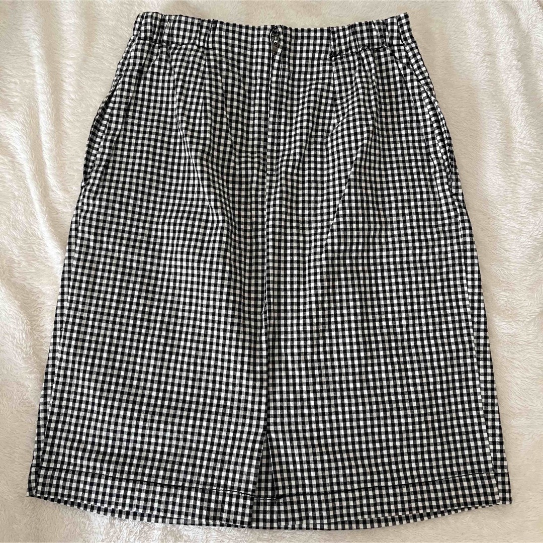 POU DOU DOU(プードゥドゥ)のPOUDOUDOU ギンガムチェック スカート レディースのスカート(ひざ丈スカート)の商品写真