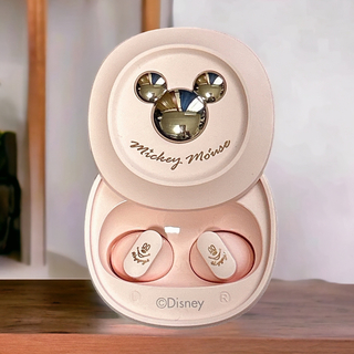 ディズニー(Disney)の新品　ワイヤレスイヤホン　ミッキーマウス　ディズニー　Bluetooth ピンク(ヘッドフォン/イヤフォン)