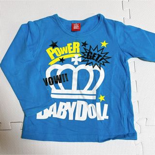 BABYDOLL - ベビードール BABYDOLL Tシャツ 長袖 110ブルー 水色