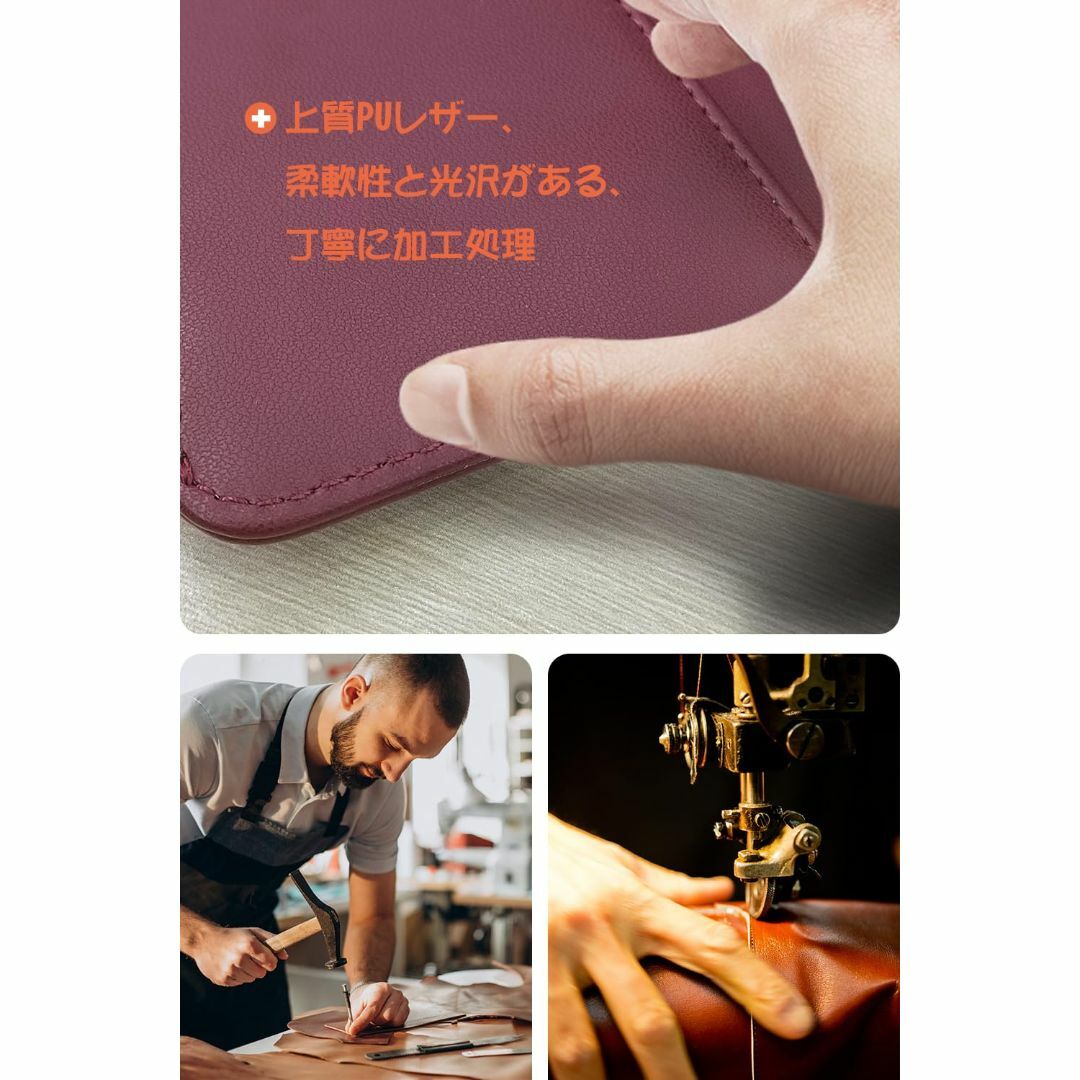 【色: レッド】【最新2in1分離式】iPhone 15 ケース 財布型 ワイヤ スマホ/家電/カメラのスマホアクセサリー(その他)の商品写真