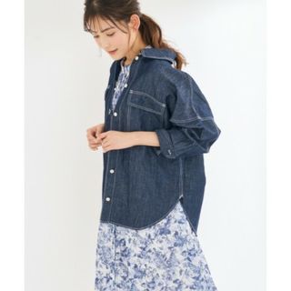 【新品未使用タグ付き】ストラ　麻混シャツGジャン