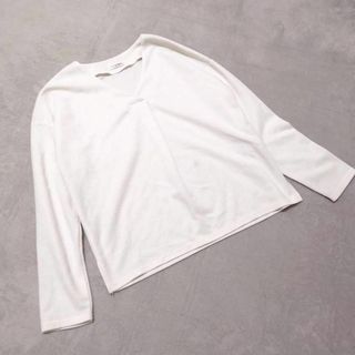 グラシア(GLACIER)の【GLACIER】グラシア(M)Vネックカットソー ドロップショルダー(Tシャツ(長袖/七分))