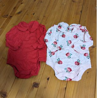 ベビーギャップ(babyGAP)の新品　baby 襟付きロンパース70(ロンパース)