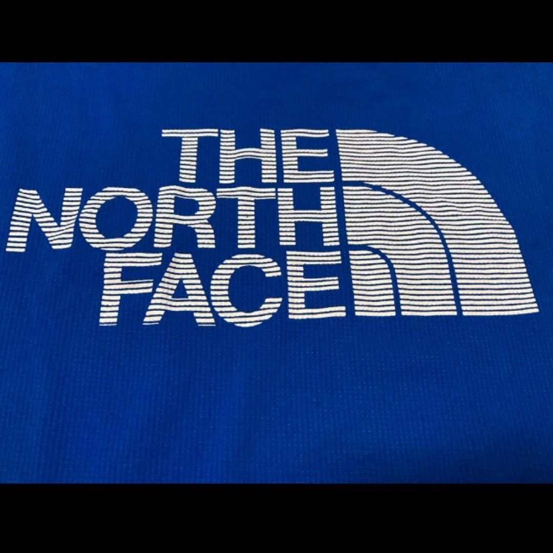 THE NORTH FACE(ザノースフェイス)のザノースフェイスブルー×ホワイトストレッチT メンズのトップス(Tシャツ/カットソー(半袖/袖なし))の商品写真