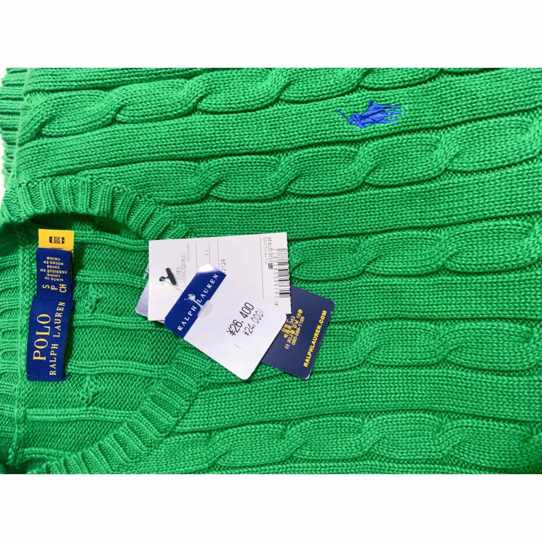 POLO RALPH LAUREN(ポロラルフローレン)のPOLO RALPH LAUREN ケーブルニット コットン クルーネック レディースのトップス(ニット/セーター)の商品写真