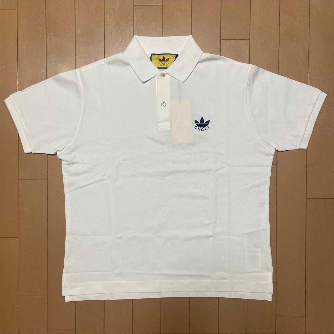 Gucci(グッチ)の新品 GUCCI × adidas Cotton Piquet Polo S メンズのトップス(ポロシャツ)の商品写真