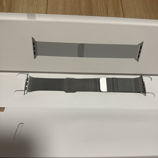Apple Watch純正バンド　45mm シルバーミラネーゼバンド