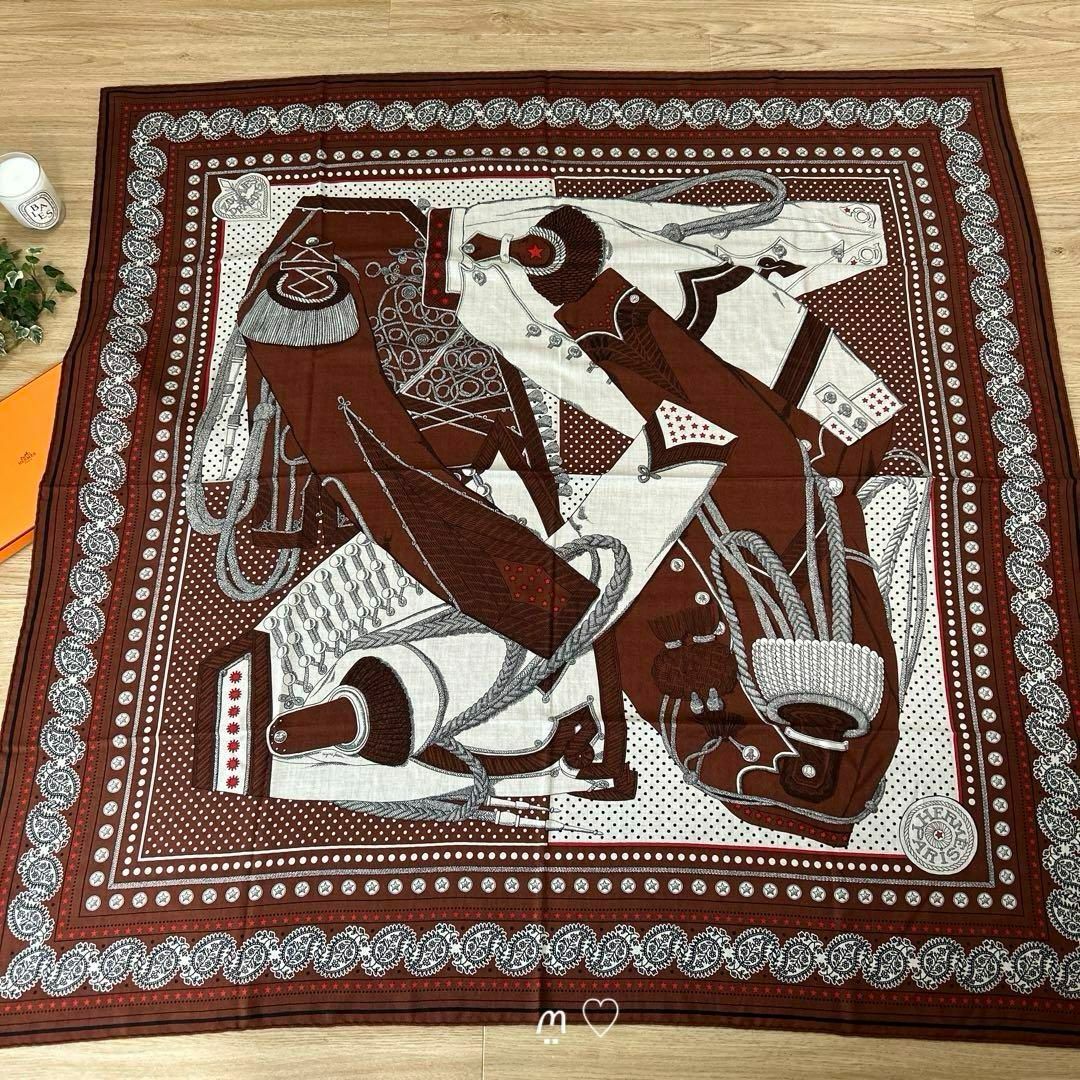 Hermes(エルメス)のHERMES　エルメス　カレ140　ジェアン　ズアヴとドラゴンバンダナ　カシシル レディースのファッション小物(バンダナ/スカーフ)の商品写真
