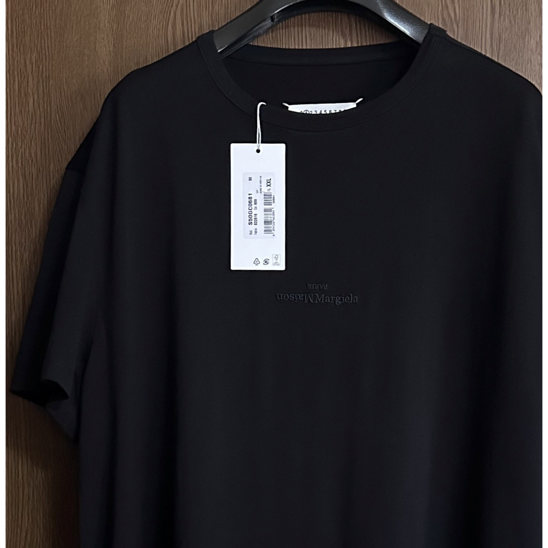 黒XXL新品 メゾン マルジェラ メンズ リバースロゴ Tシャツ 黒XXL新品 メゾン マルジェラ メンズ リバースロゴ Tシャツ