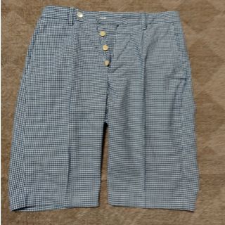 Linea Pantaloni ショートパンツ ネイビー チェック 42(ショートパンツ)