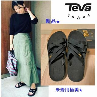 新品★TEVA サンダル Voya Slide レディース サイズ５ 未使用極美